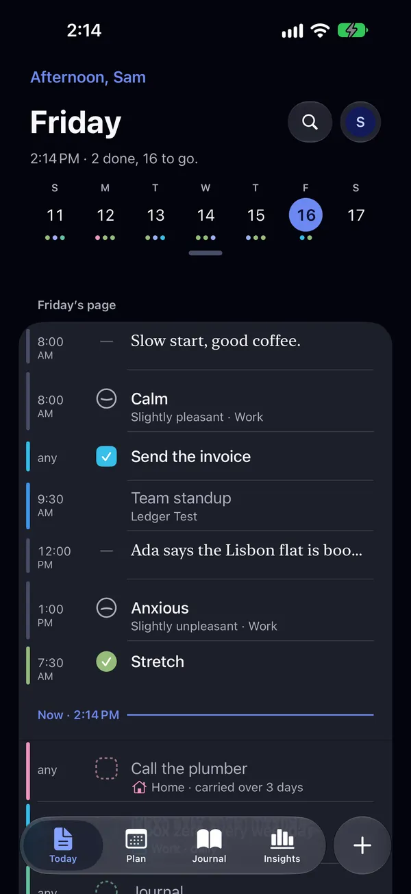 Today on iPhone